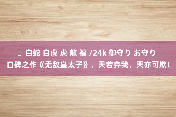 ✨白蛇 白虎 虎 龍 福 /24k 御守り お守り 口碑之作《无敌皇太子》，天若弃我，天亦可欺！