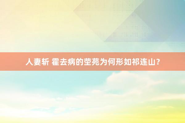 人妻斩 霍去病的茔苑为何形如祁连山？